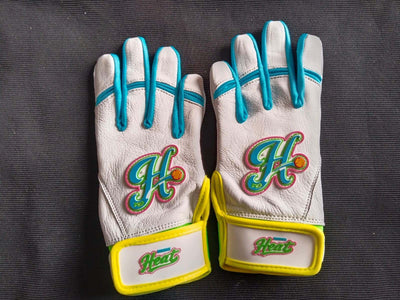 Brunswick Heat custom baseball softball glove with leather front and neoprene cuff designed for durability and comfort