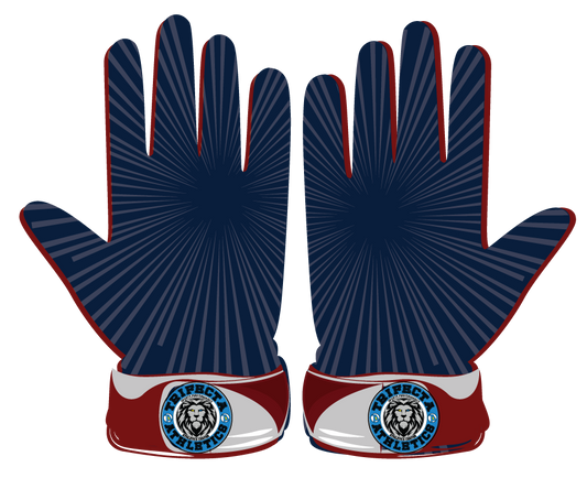 Time Warp batting gloves with leather front, lycra back, neoprene cuff, and shock-absorbent stitching for durability and comfort