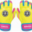 Bubble gum colored batting glove on white background