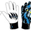 King Felix custom athletic gloves with leather front, flexible lycra back, neoprene cuff, and reinforced stitching for durability and comfort