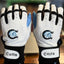 Myers Park Colts custom baseball softball glove with leather front, sublimation back, neoprene cuff, and reinforced stitching for durability and comfort