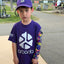 Athlete wearing Chaos Stroke Drip sublimation arm sleeves with vibrant design and UV protection