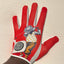 Black Lion Golfer glove with leather front, breathable polyester back, and secure velcro strap for enhanced grip and comfort