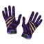 stylish purple and black athletic gloves with claw mark design and secure wrist cuffs for enhanced performance and comfort