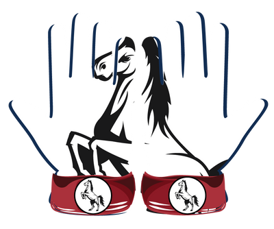 White Glove premium batting gloves with stylish horse print, leather front, and neoprene cuff for performance and durability