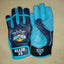 Carolina Batties custom football gloves with leather front and neoprene cuff for performance and durability