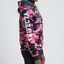 Wild Rose 1 polyester fleece fabric soft warm lightweight insulation close-up