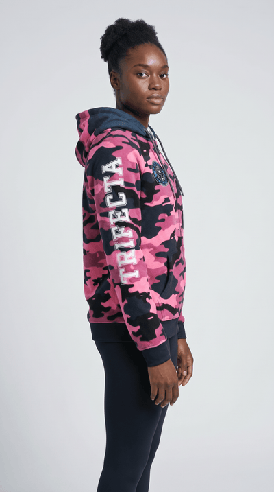 Wild Rose 1 polyester fleece fabric soft warm lightweight insulation close-up