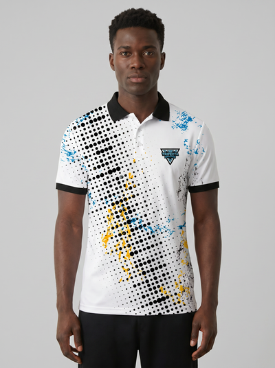 T-App 16 moisture-wicking polyester polo shirt with Bomb Popsicle design for athletic wear
