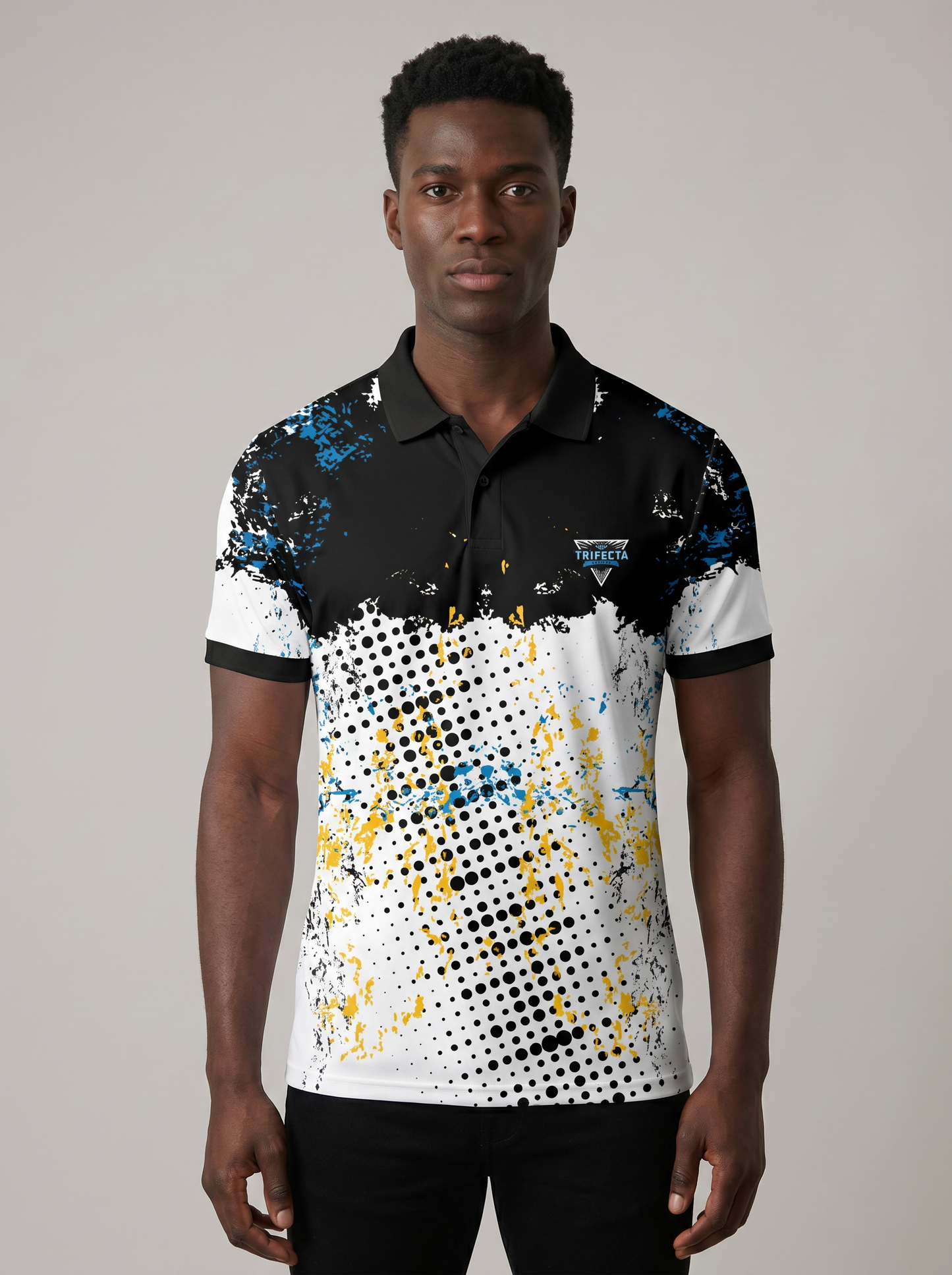 T-App 16 Bomb Popsicle polo shirt with moisture-wicking Dri-Fit technology for cooling and breathability